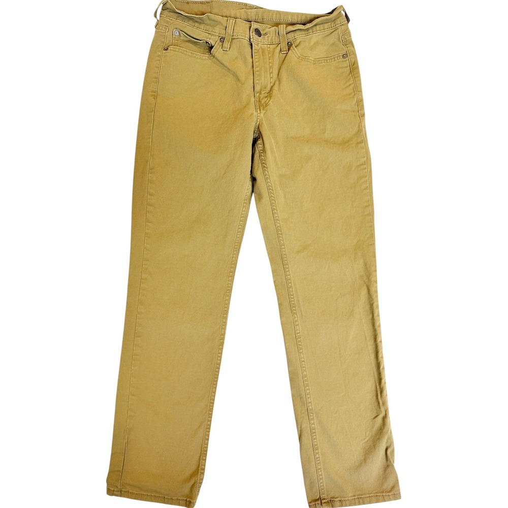 Levi's 514 Straight Fit Pants Mens 30x32 Tan Khaki Twill 00514-1779